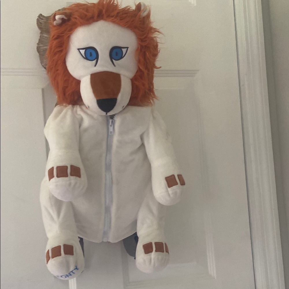 White and Brown Stuffed Animal with Soft Fur
